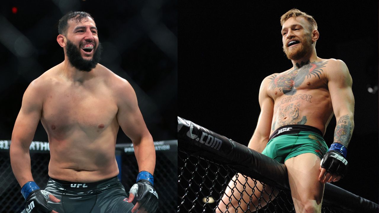 Dominick Reyes (L), Conor McGregor (R)