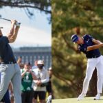 Steph Curry (L), Justin Thomas (R)