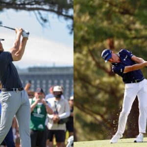 Steph Curry (L), Justin Thomas (R)