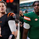 Joe Burrow (L) and Cam Ward (R)