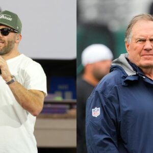 Julian Edelman and Bill Belichick