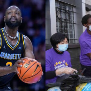 Dwyane Wade (L), AC Green (R)