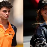 Lando Norris (L) and Magui Corceiro (R)