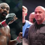 Jon Jones (L), Dana White (R)
