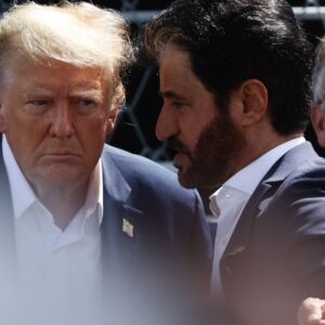 F1 Miami Grand Prix 2024 Donald Trump and Mohammed Ben Sulayem before the Formula 1 Miami Grand Prix at Miami International Autodrome in Miami, United States on May 5, 2024.