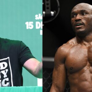 Chael Sonnen (L), Kamaru Usman (R)