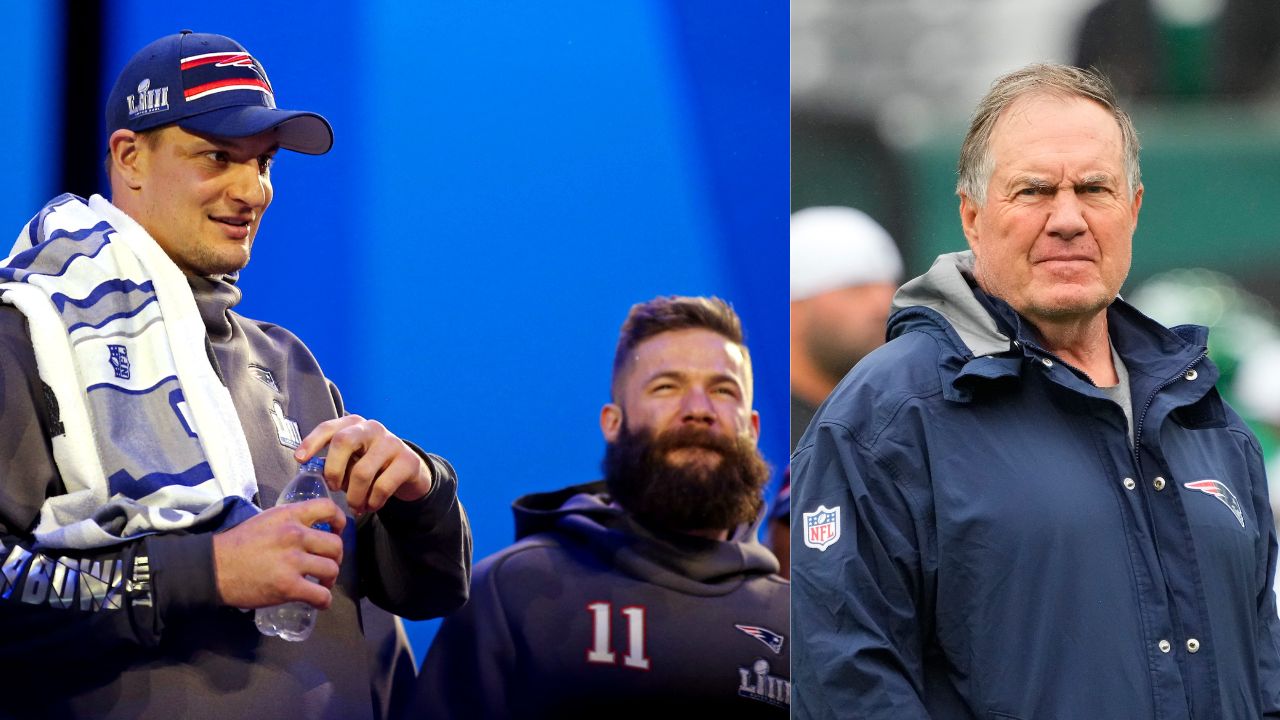 Rob Gronkowski, Julian Edelman, Bill Belichick