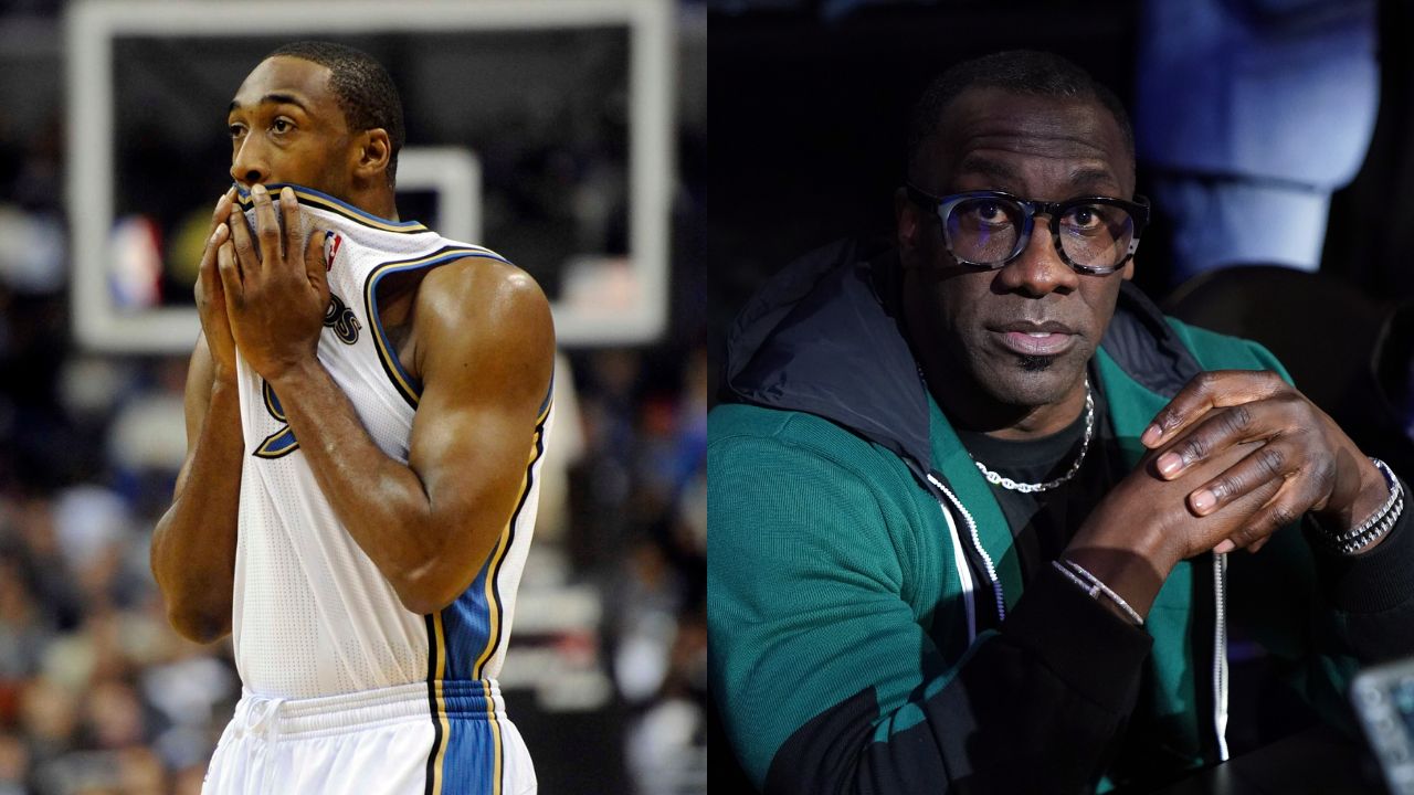 Gilbert Arenas (L), Shannon Sharpe (R)