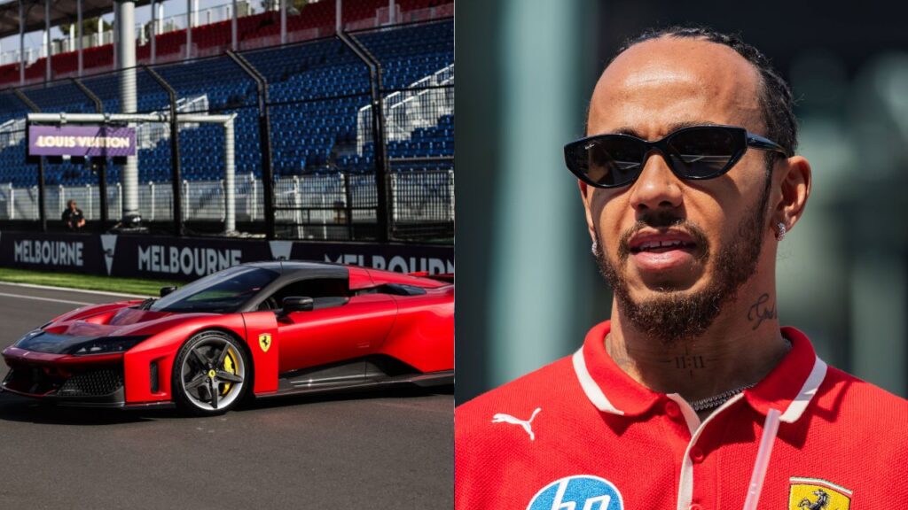 Ferrari F80(L), Lewis Hamilton(R)