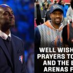 Kevin Garnett (L) and Gilbert and Alijah Arenas (R)