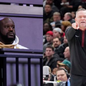 Shaquille O'Neal (L), Mike Malone (R)