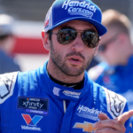 Hendrick Cars driver Chase Elliott on pit road during the Great Clips 200 at Darlington Raceway.