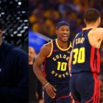 Paul Pierce (L), Steph Curry and Jimmy Butler (R)