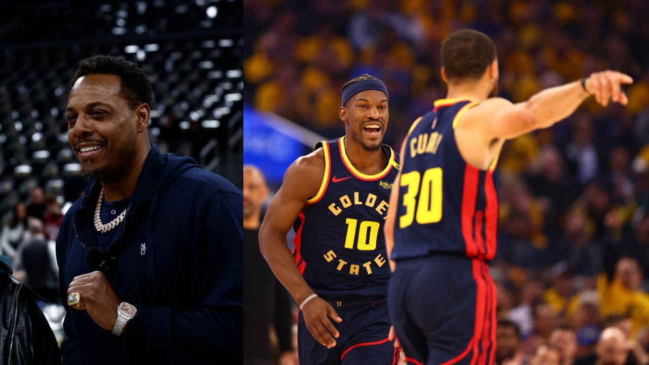 Paul Pierce (L), Steph Curry and Jimmy Butler (R)