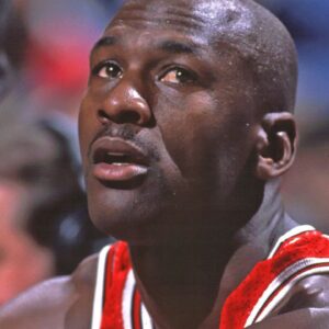 Michael Jordan on the bench, Chicago Bulls