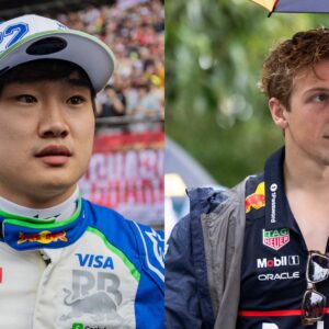 Yuki Tsunoda (L) and Liam Lawson (R)