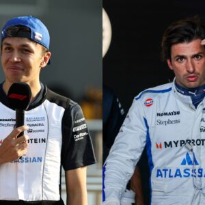 Alex Albon (L) and Carlos Sainz (R)