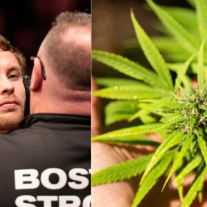 Bryce Mitchell (L), Marijuana (R)