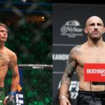 Diego Lopes (L), Alexander Volkanovski (R)