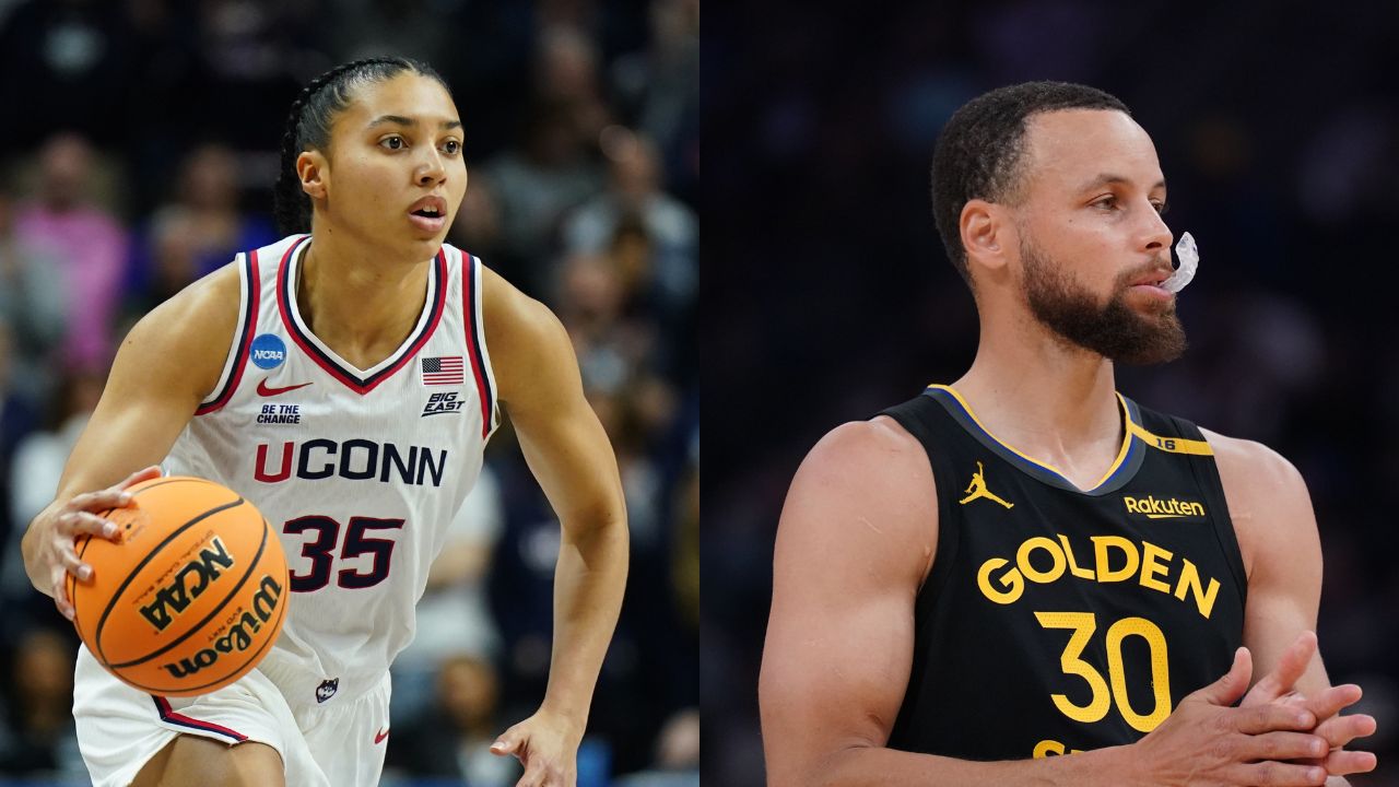 Azzi Fudd (Left) and Stephen Curry (Right)