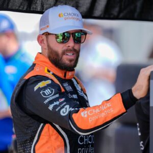 Ross Chastain (1) during practice for the Cook Out 400 at Martinsville Speedway.