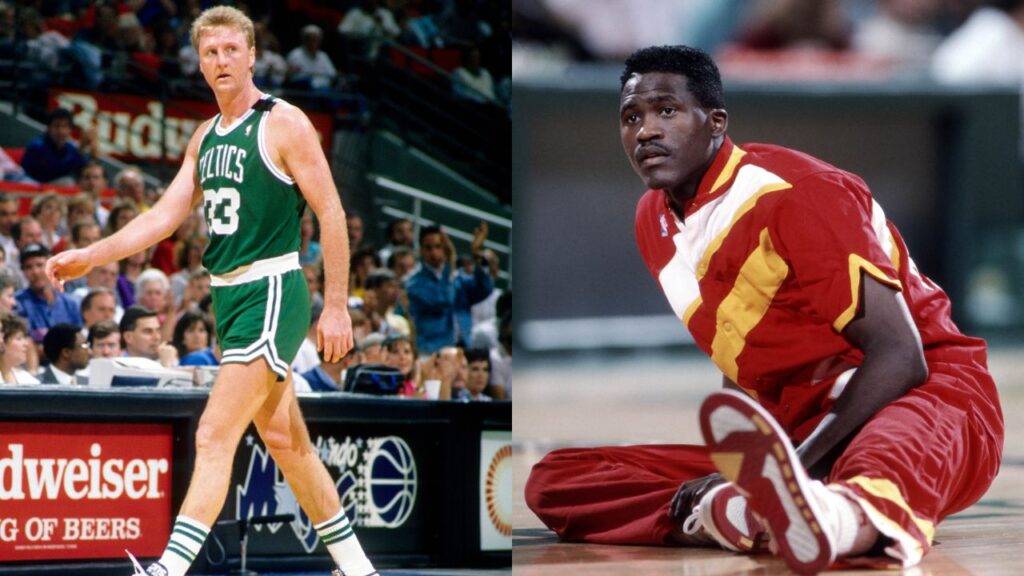 Larry Bird (Left) and Dominique Wilkins (Right)