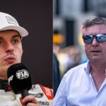 Max Verstappen (L) and David Croft (R)