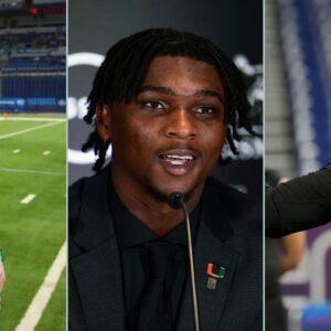 Quinn Ewers, Cam Ward, and Jaxson Dart .