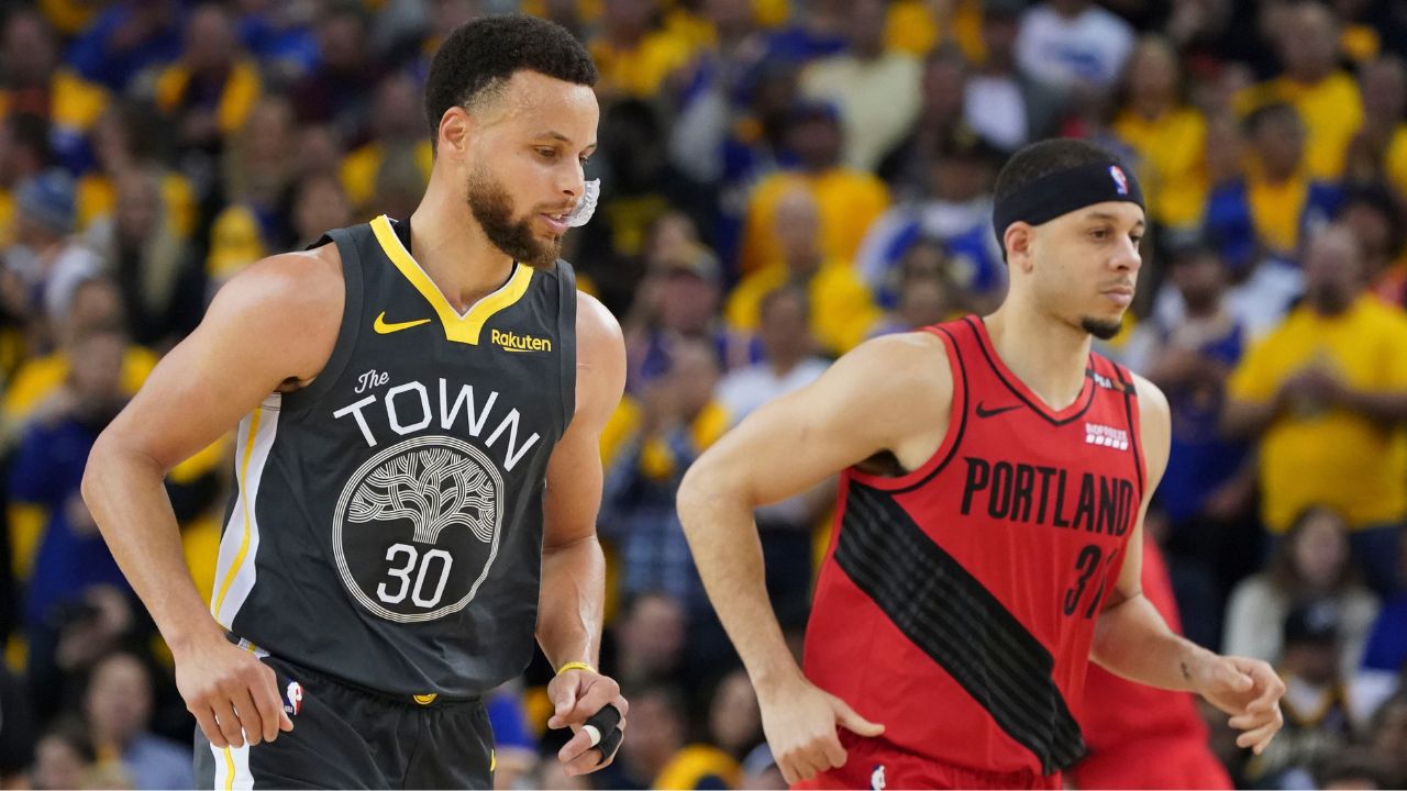 Steph Curry and Seth Curry 2019 WCF
