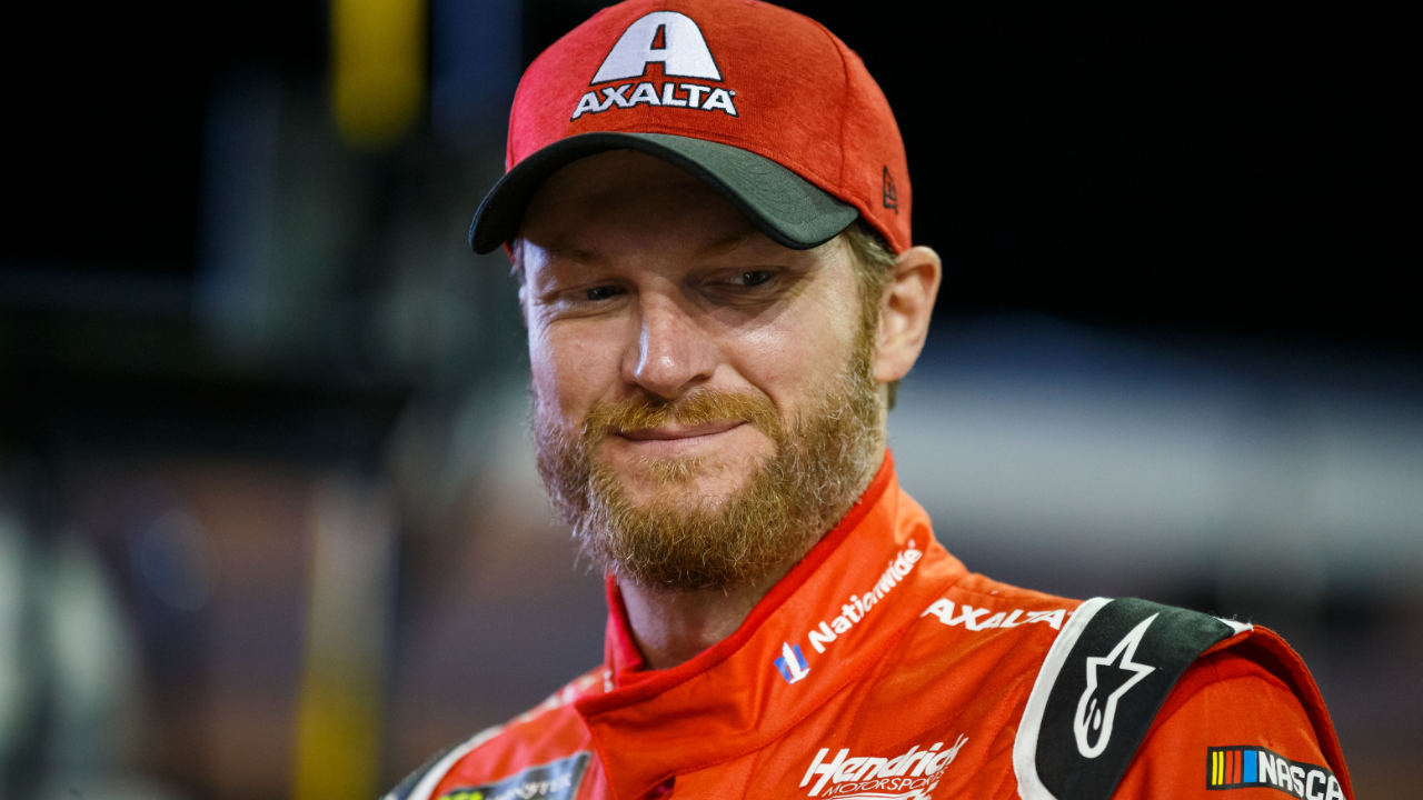Nov 17, 2017; Homestead, FL, USA; NASCAR Cup Series driver Dale Earnhardt Jr during qualifying for the Ford EcoBoost 400 at Homestead-Miami Speedway. Mandatory Credit: Mark J. Rebilas-Imagn Images