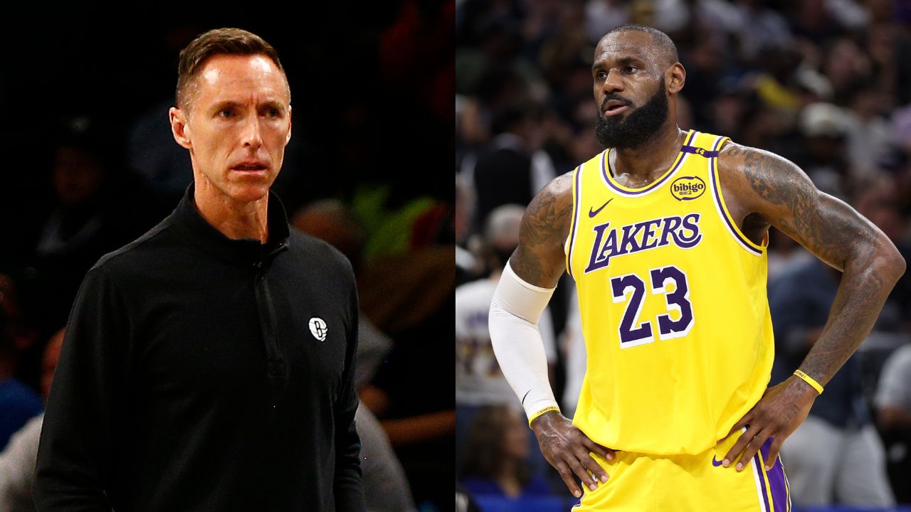 Steve Nash (L) and LeBron James (R)