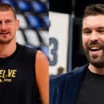 Nikola Jokic (L) and Marc Gasol (R)