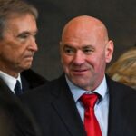 DC Delphine Arnault, Helene Arnault behind UFC Founder Dana White arrives ahead of the 60th inaugural ceremony where Donald Trump will be sworn in as the 47th president on January 20, 2025, in the US Capitol Rotunda in Washington, DC.