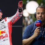 Max Verstappen (L) and Ted Kravitz (R)