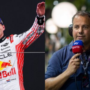 Max Verstappen (L) and Ted Kravitz (R)