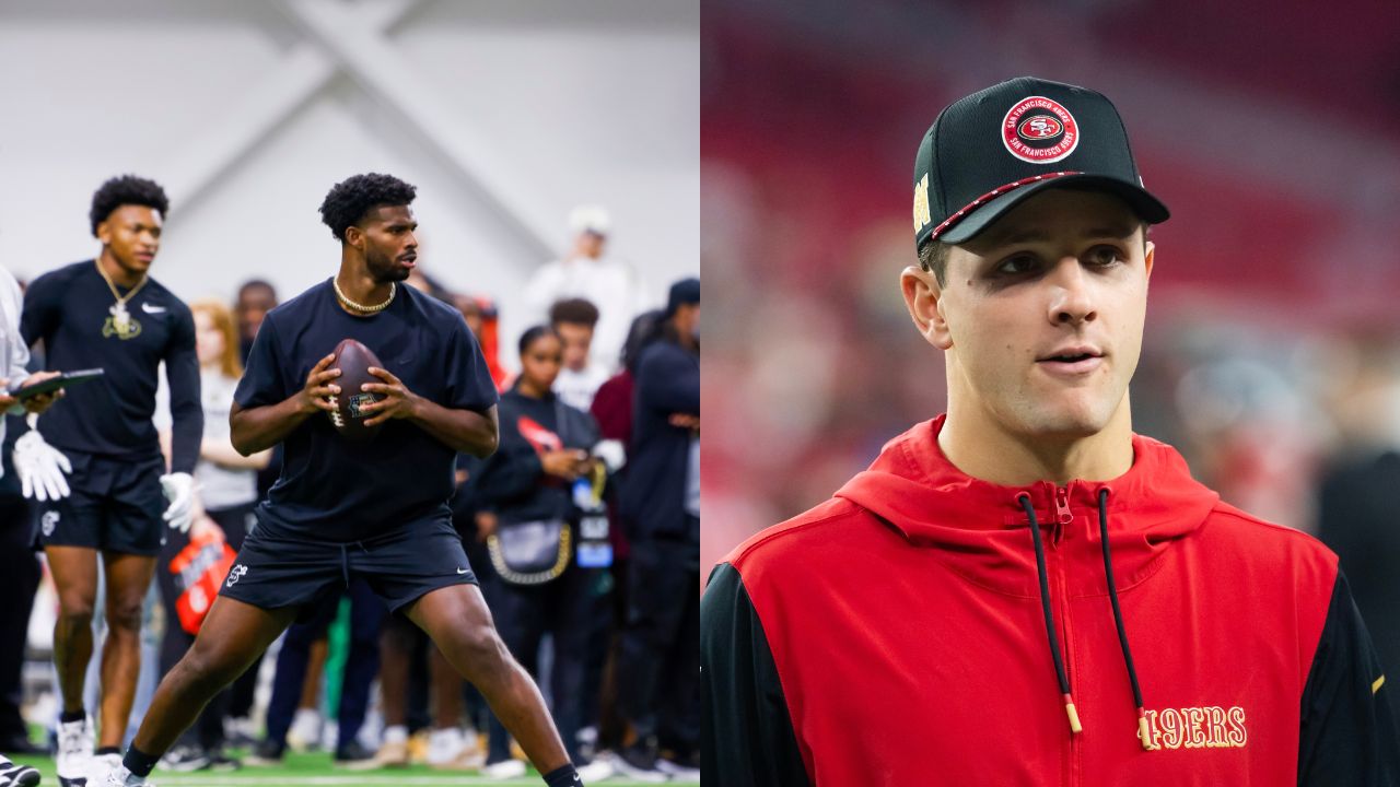 Shedeur Sanders and Brock Purdy