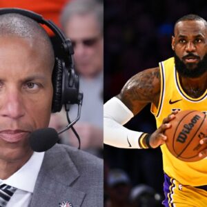 Reggie Miller (L), LeBron James (R)