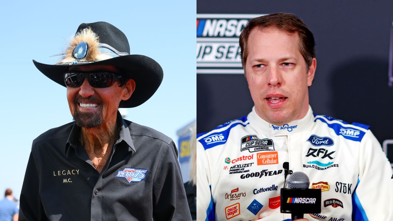 Richard Petty (L) and Brad Keselowski (R)