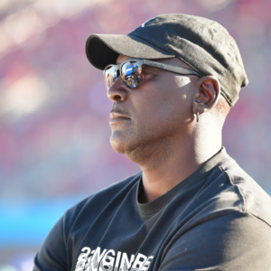 Nov 9, 2024; Avondale, Arizona, USA; 23XI Racing team owner Michael Jordan during qualifying for the Cup Series championship race at Phoenix Raceway. Mandatory Credit: Gary A. Vasquez-Imagn Images