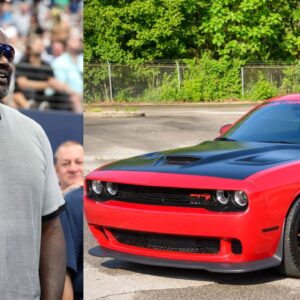 Shaquille O'Neal (L), Dodge Hellcat (R)