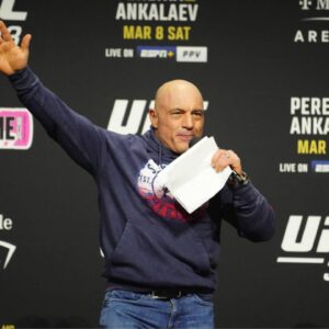 Joe Rogan at UFC313 - Pereira vs Ankalaev at UFC APEX on March 7, 2025 in Las Vegas, Nevada