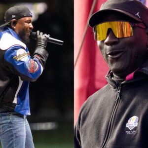 Kendrick Lamar (L), Michael Jordan (R)