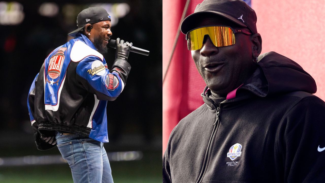 Kendrick Lamar (L), Michael Jordan (R)