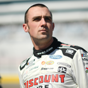 Mar 15, 2025; Las Vegas, Nevada, USA; NASCAR Cup Series driver Austin Cindric (2) during qualifying for the Pennzoil 400 at Las Vegas Motor Speedway. Mandatory Credit: Gary A. Vasquez-Imagn Images