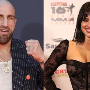 Alexander Volkanovski (L), Nina Marie Daniele (R)