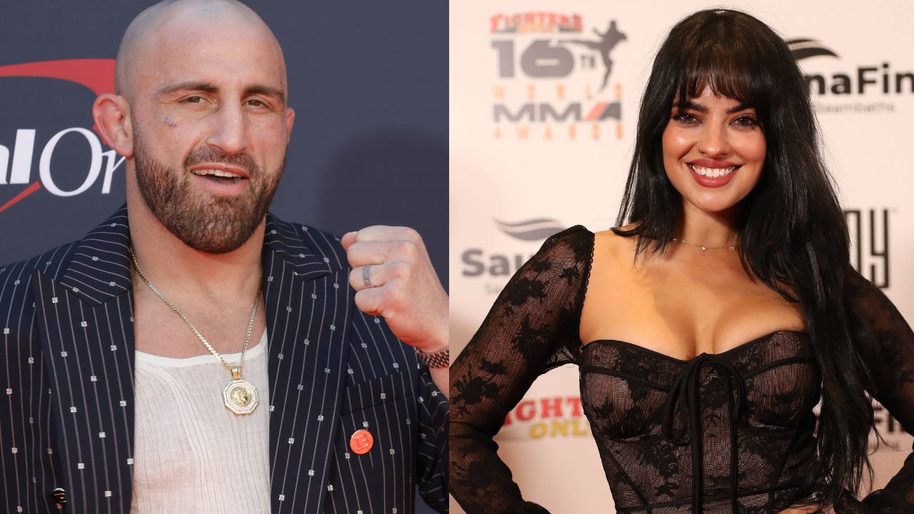 Alexander Volkanovski (L), Nina Marie Daniele (R)