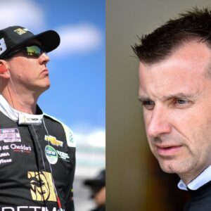 Kyle Busch (L) and Rodney Childers (R)