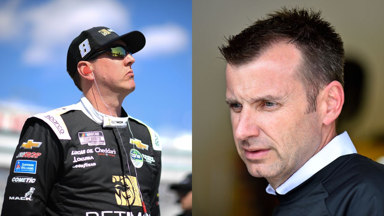 Kyle Busch (L) and Rodney Childers (R)