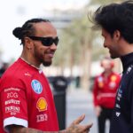 Carlos Sainz Atlassian Williams Racing, 55 , Lewis Hamilton Scuderia Ferrari HP, 44 , BAH, Bahrain Preseason Testing, Formula 1 World Championship, 28 02 2025