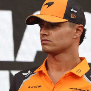 F1 Saudi Arabian Grand Prix 2025 Lando Norris of McLaren at drivers parade ahead of the Formula 1 Saudi Arabian Grand Prix at Jeddah Corniche Circuit in Jeddah, Saudi Arabia on April 20, 2025 Jeddah Saudi Arabia